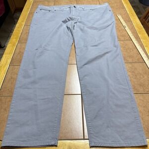 STANTT Performance Chino Pants Slate Gray Cashmere Twill Golf Athleisure 48 x 32